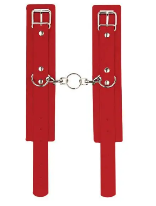 Наручники Leather Standart Hand Cuffs, Red Sex Aura Киев - изображение 2