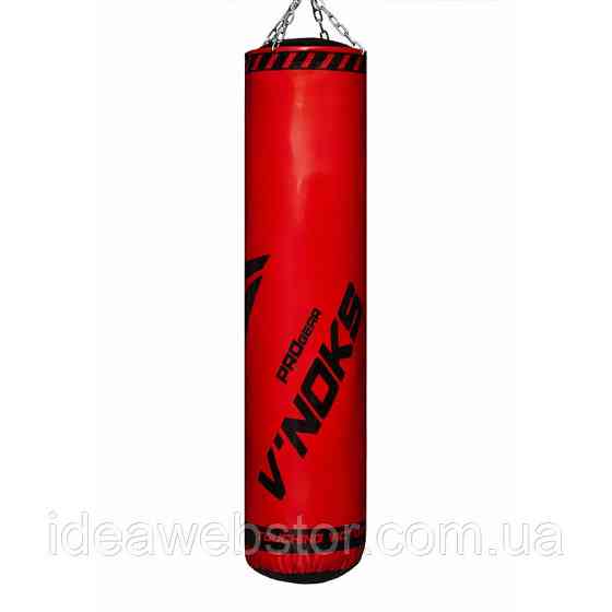 Груша боксерська  V'Noks Gel Red 1,5 м, 50-60 кг червоний професійний мішок для боксу та єдиноборств Київ