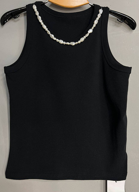 Майка жіноча A-N 26062 з перлинним намистом, чорний, one size Київ - фото 4