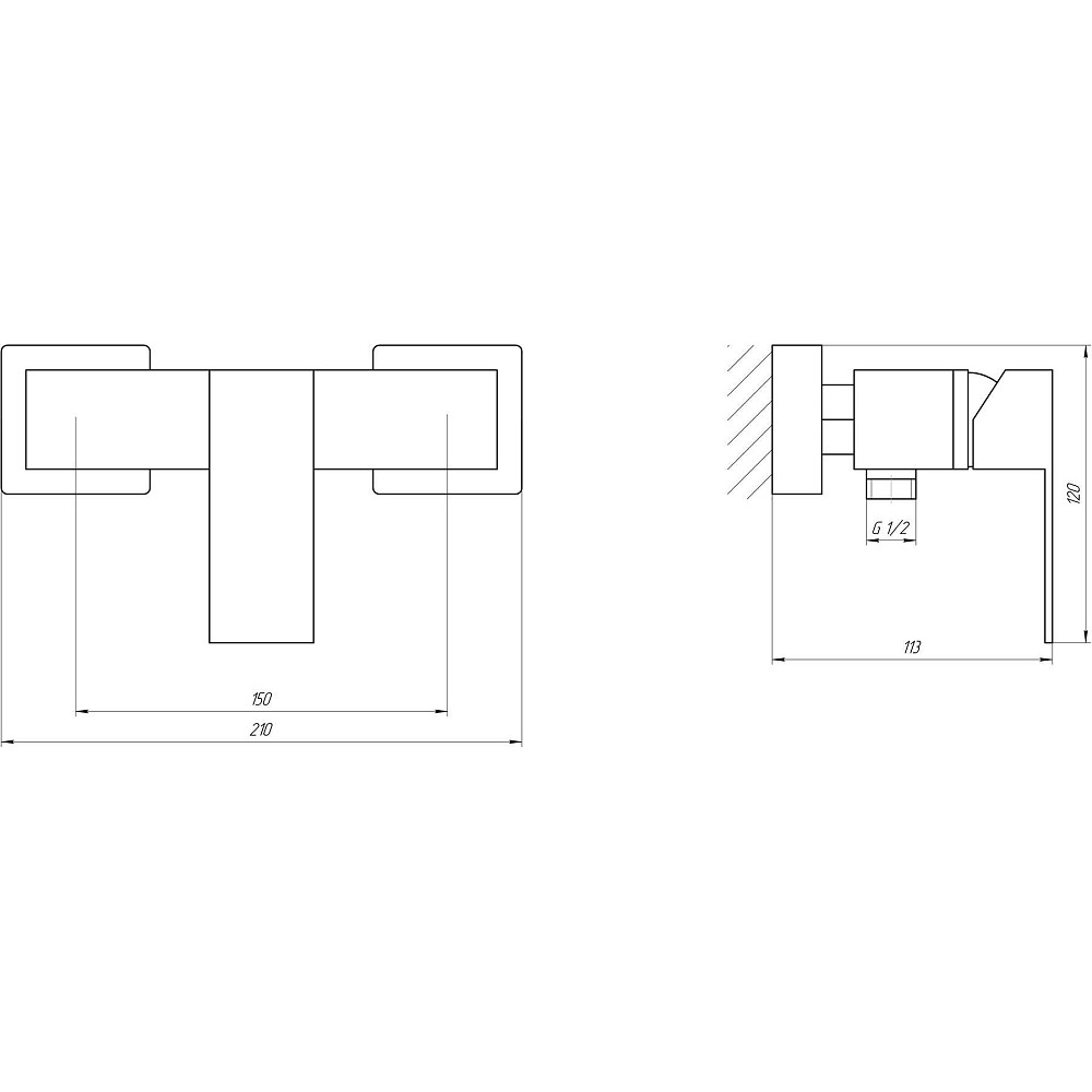Змішувач для душу Globus Lux SICILIA SBQ-105 Тернопіль - фото 4