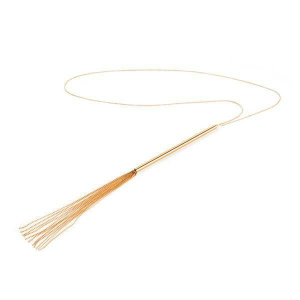 Цепочка-плеть на шею Bijoux Indiscrets MAGNIFIQUE Necklace Whip - Gold, украшение для тела Sex Aura Киев - изображение 1