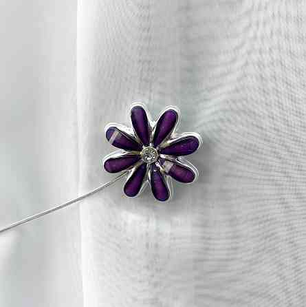 Магніти для штор та гардин "Квітка" набір 2 шт Фіолетовий (81-247) Київ