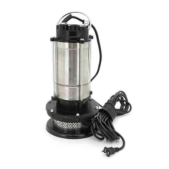 Погружающий насос, 1500W, 220V, до 4 м3/ч, подъем до 30 м, 25мм, нержавеющая сталь, 410х200х230 мм, 11.5 кг. + переходник Киев