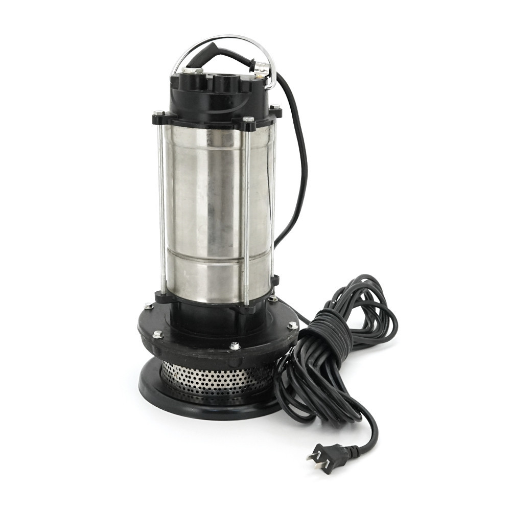 Погружающий насос, 1500W, 220V, до 4 м3/ч, подъем до 30 м, 25мм, нержавеющая сталь, 410х200х230 мм, 11.5 кг. + переходник Киев - изображение 3