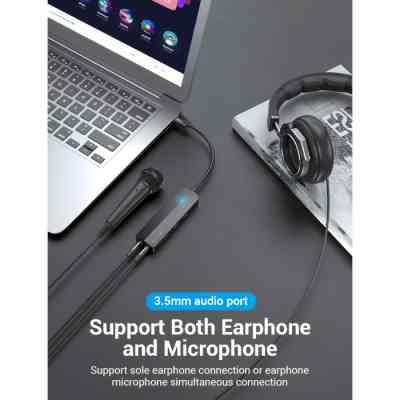 Концентратор Vention USB 3.0 to 3хUSB 3.0/2хTRS Audio/USB Micro 1.0m (CHIBF) Вінниця