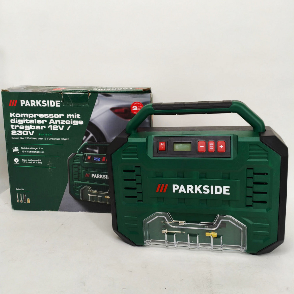 Автомобільний компресор 12/220в Parkside PMK 150 A1 компресор для підкачування коліс PY-56 Львів - фото 7
