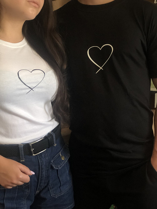 Парные футболки для влюбленных парня и девушки Сердце Черновцы - изображение 2