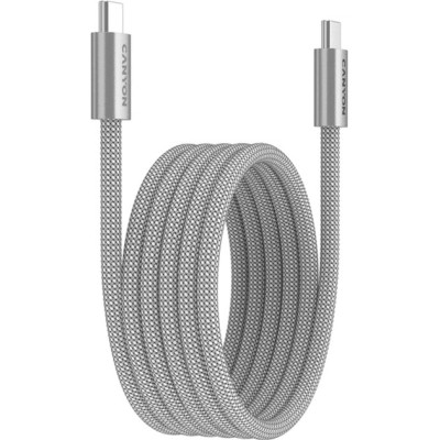 Дата кабель USB-C to USB-C 1.0m 60W Magnet Braided Light Grey Canyon (CND-CCMG60AB15LG) Вінниця - фото 2