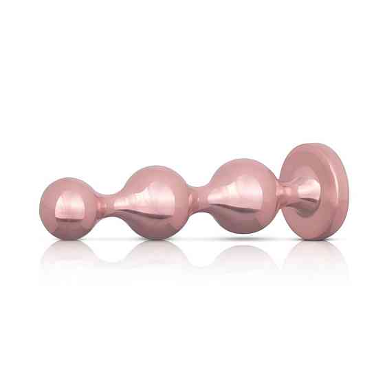 Набор анальных игрушек Rosy Gold - Metal Butt Plug Set 3 Pieces Sex Aura Киев