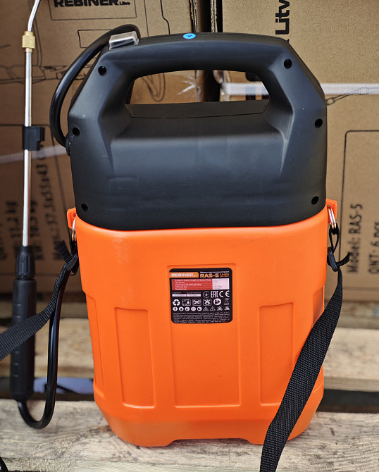 Опрыскиватель аккумуляторный Rebiner RAS-5 (Li-Ion, 5 л, 12 В) – Идеальный инструмент для садоводства с гарантией 36 мес Львов - изображение 1