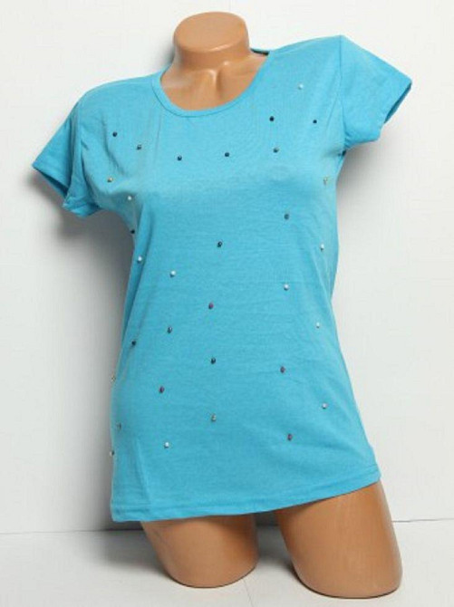 Футболка жіноча 42 блакитний Київ - фото 1