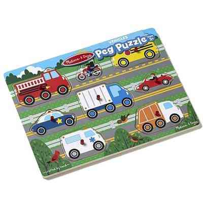 Развивающая игрушка Melissa&Doug Пазл Угадай машинку (MD19051) Винница