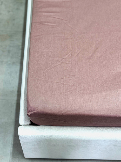 Ecotton Комплект постільної білизни Ecotton Євро 210х220 см однотонний коричневий Stucco Коломия - фото 7