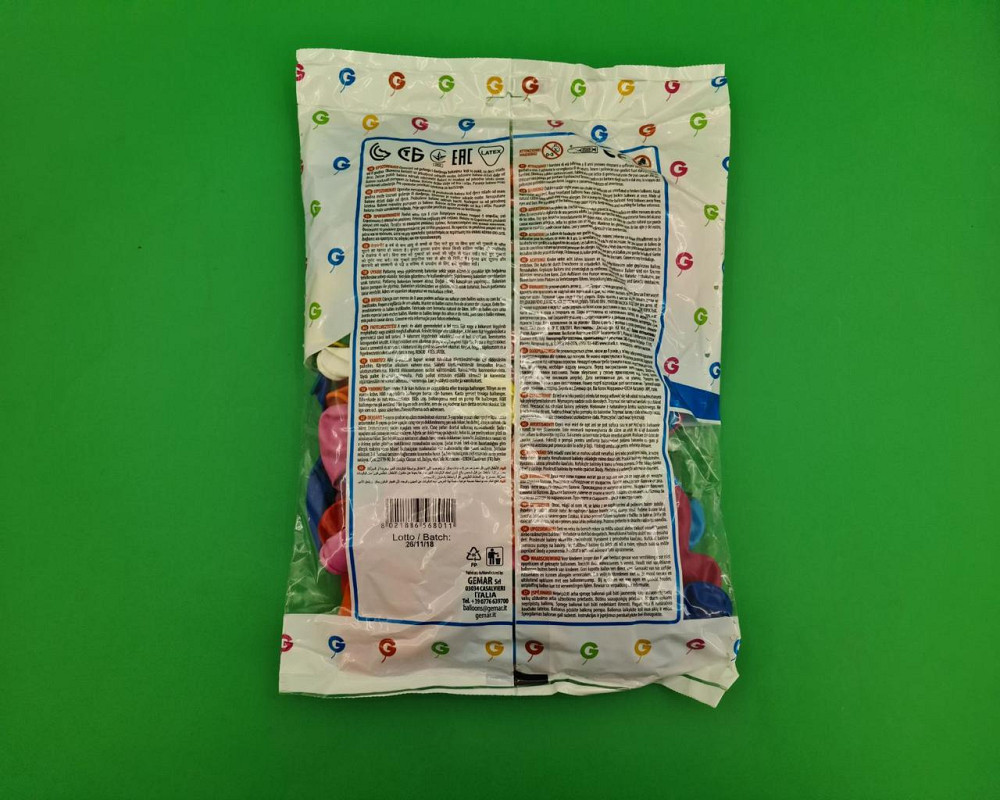 Надувні кульки у формі серця пастель асорті 10" (25 см) 100 шт (1 пач.) Харків - фото 3