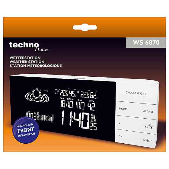 Метеостанция Technoline WS6870 White (WS6870) Вінниця