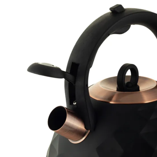 Чайник 3л нержавіюча сталь зі свистком з ручкою "soft-touch" (ручка:чорний) 867 KAMILLE Житомир - фото 10