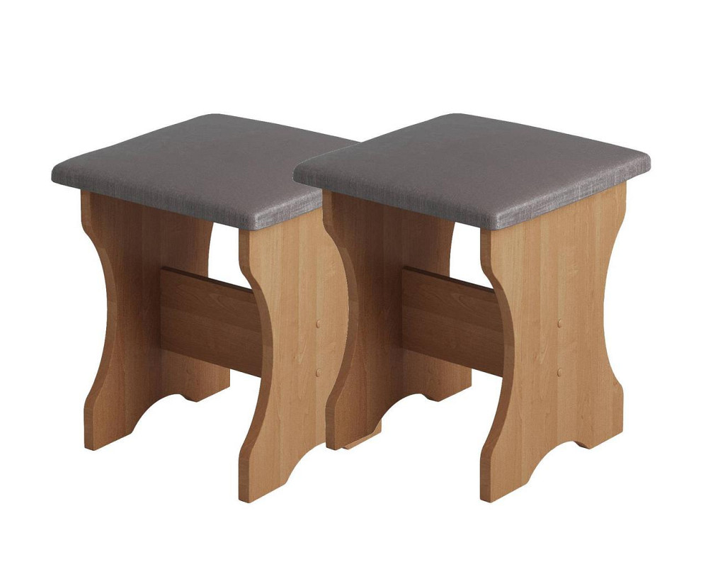 Две табуретки (комплект 2 шт) 35х35х44 см / МС - Ольха Львов - изображение 1