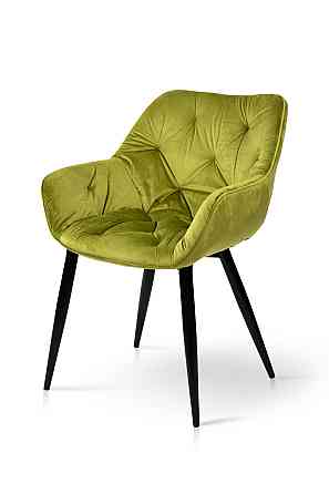 Крісло Парадіз HC-R18, чорний/велюр оливковий Киев
