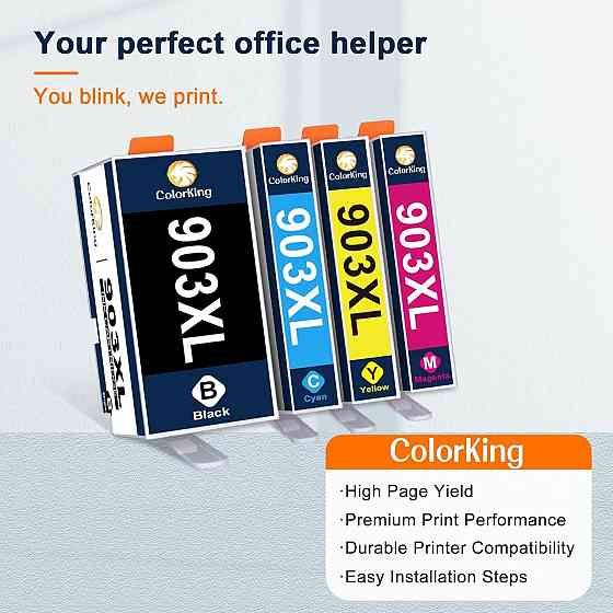 Универсальная упаковка картриджей Colorking 903XL для HP OfficeJet Pro 6950 6970 6760 Днепр