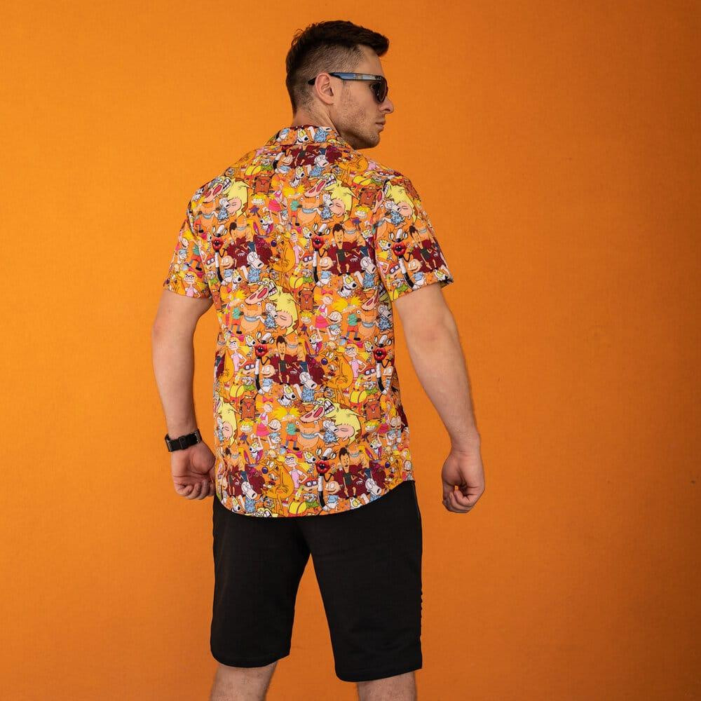 Чоловіча сорочка з коротким рукавом оранжева Pobedov Multiki Київ - фото 4