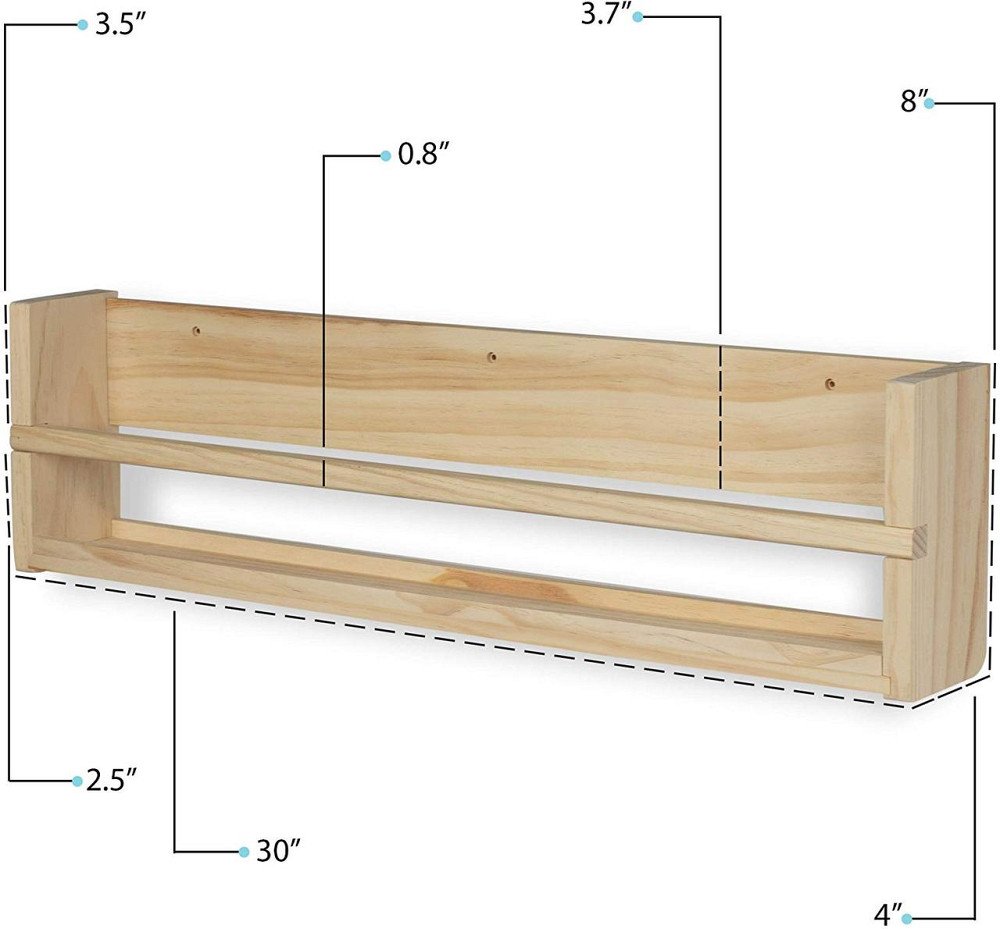 Настенная книжная полка 