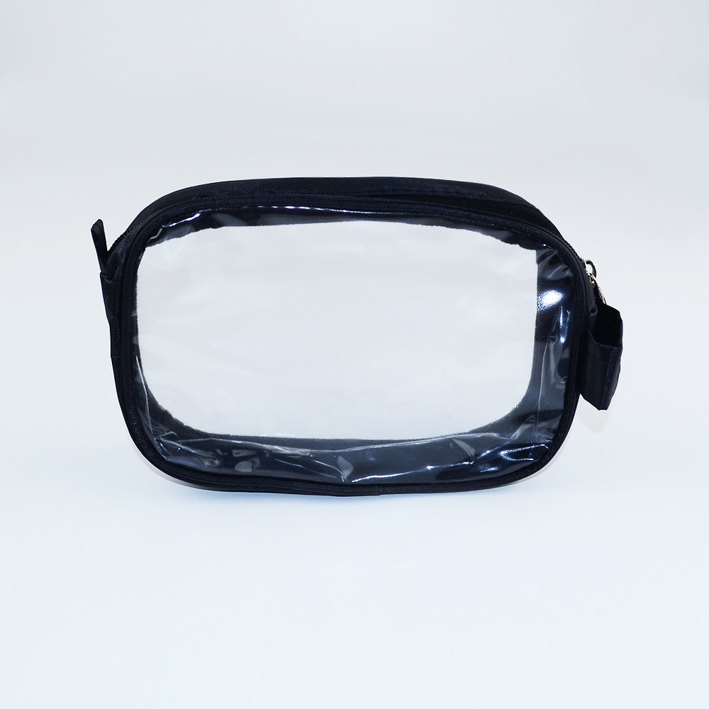 Прозрачная косметичка 19х13х5 см (Черный) Сумы - изображение 2