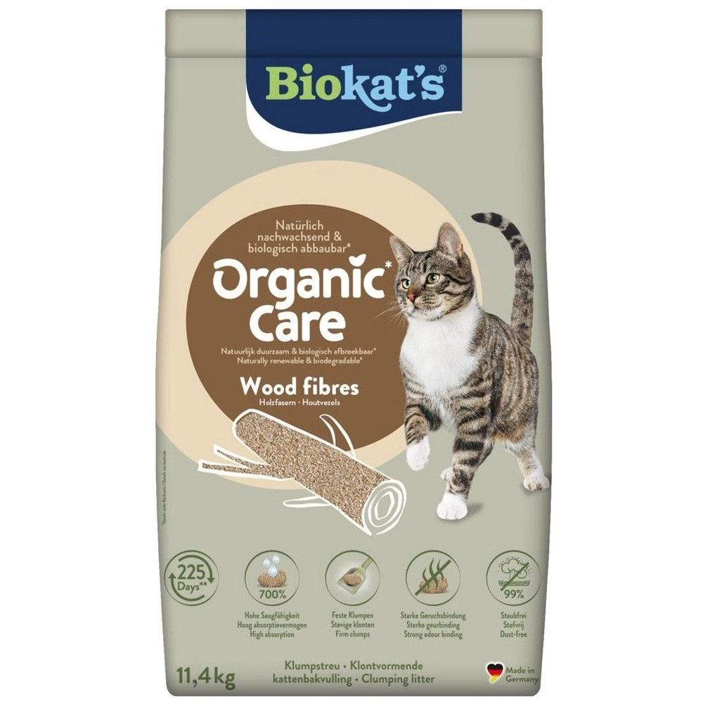 Наповнювач деревний Biokats для котячого туалету Organic Care 30л/11,4кг Киев - изображение 7