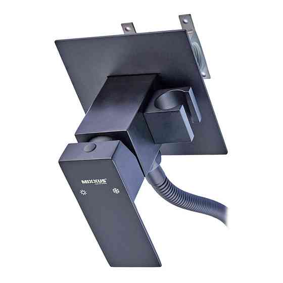 Смеситель для гигиенического душа Mixxus KUB-333 Black встроенного монтажа черный нерж. сталь (MI6040) Черновцы