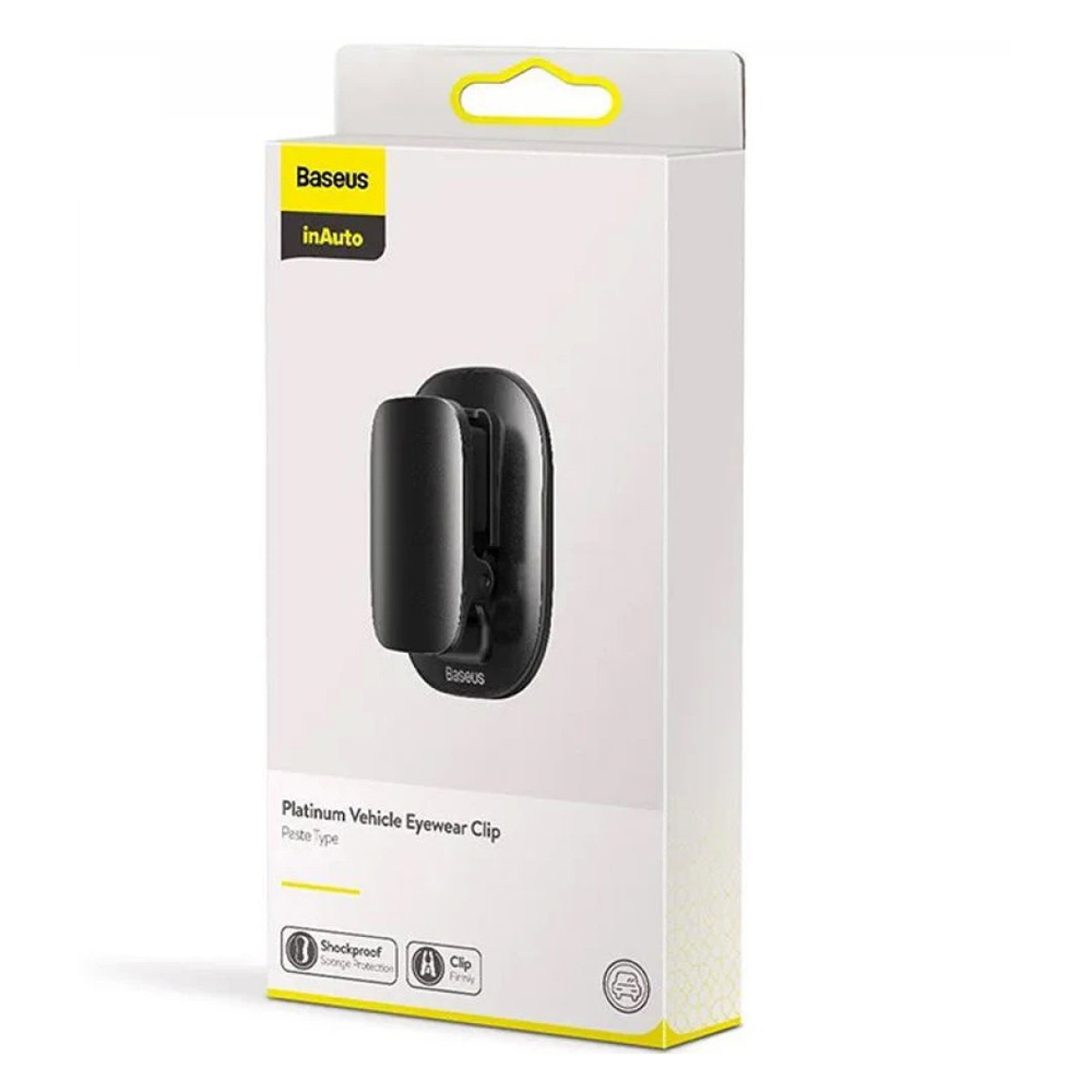 Автотримач для окулярів Baseus Platinum Eyewear Clip ACYJN-A01 (Чорний) Николаев - изображение 8