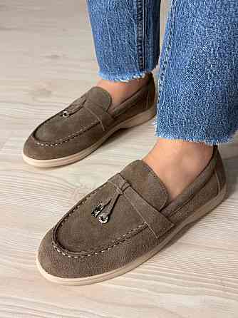 Туфлі жіночі Meideli 509-3 лофери з натуральної замші з китицями бежеві, 38, 24 см Київ