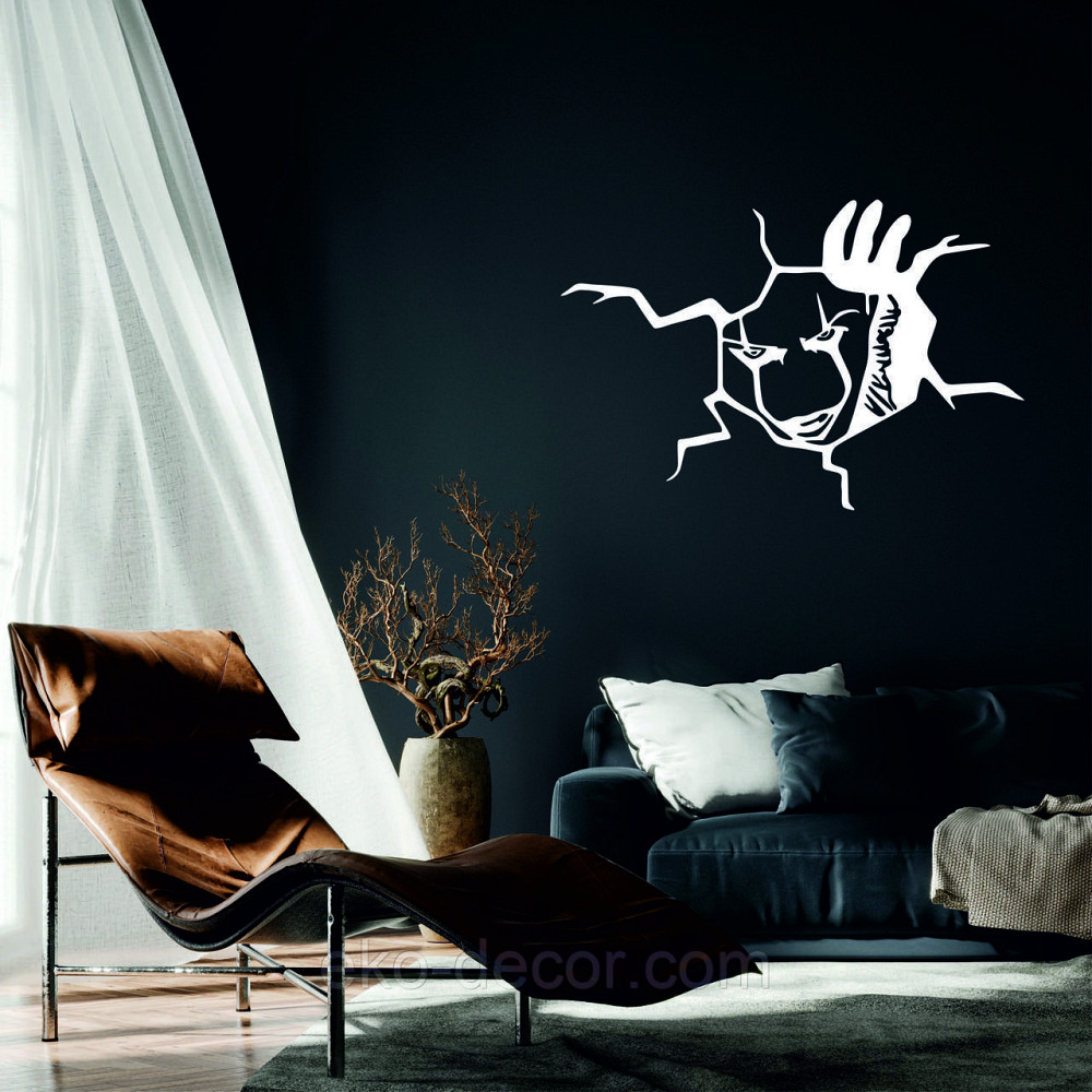 Декоративное настенное Панно «Клоун» Декор на стену 50*33 см, Белый Киев - изображение 1