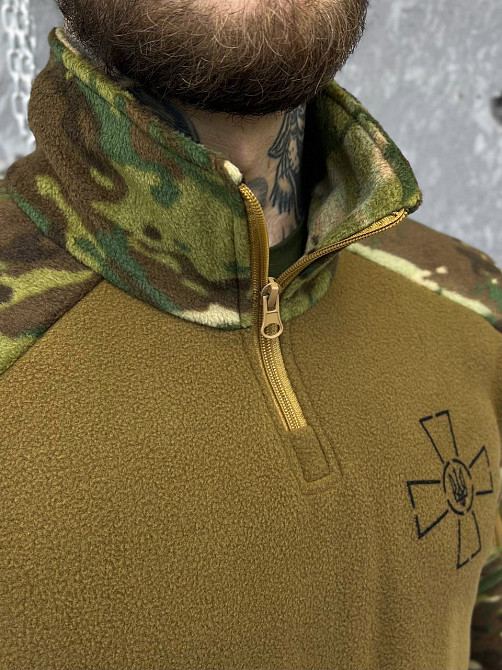 Кофта чоловіча койот мультикам фліска на змійці Одеса - фото 4