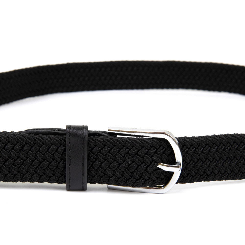 Текстильный женский ремень классика Vintage 20546 Черный Киев - изображение 7