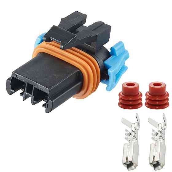 Роз'єм конектор 2-кон., Топл, Клапан Подогрева Картера GM (Дизель), 12129483 ???, APTIV Buick, Cadillac, Chevrolet, Daewoo Київ