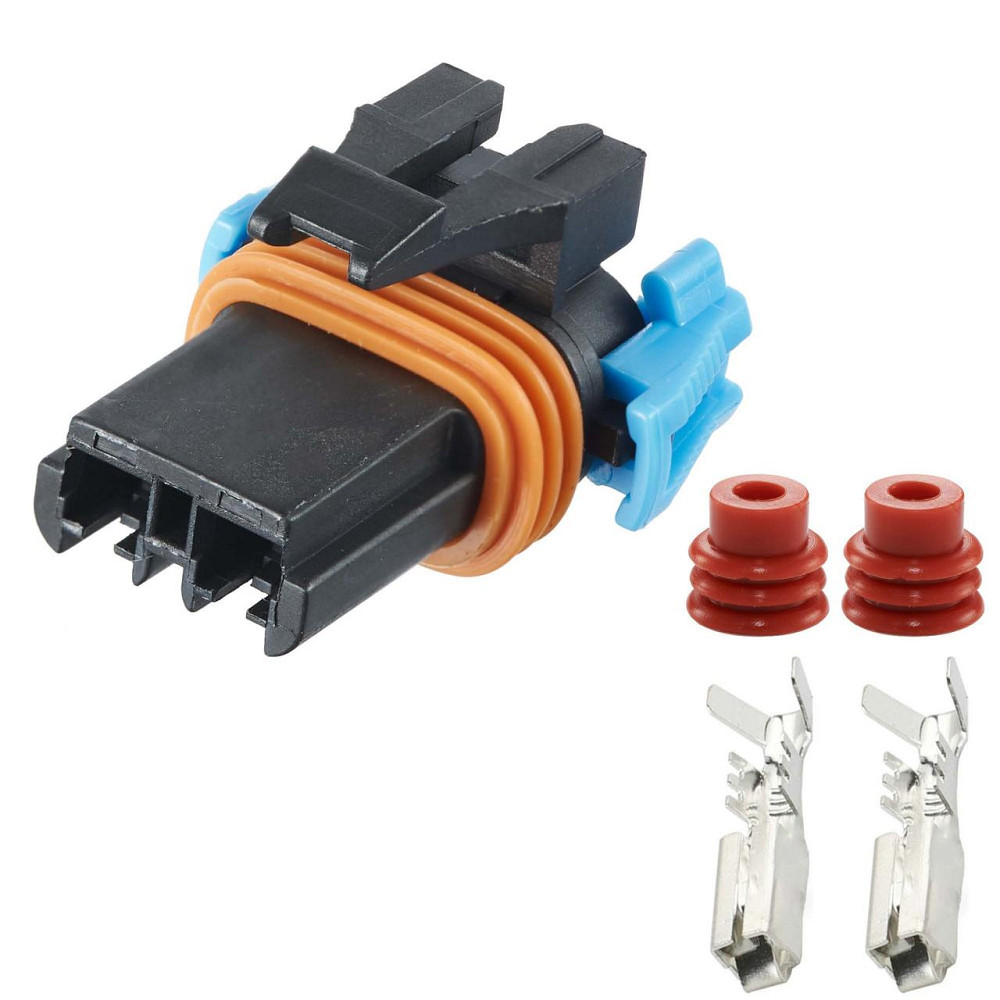 Роз'єм конектор 2-кон., Топл, Клапан Подогрева Картера GM (Дизель), 12129483 ???, APTIV Buick, Cadillac, Chevrolet, Daewoo Київ - фото 1