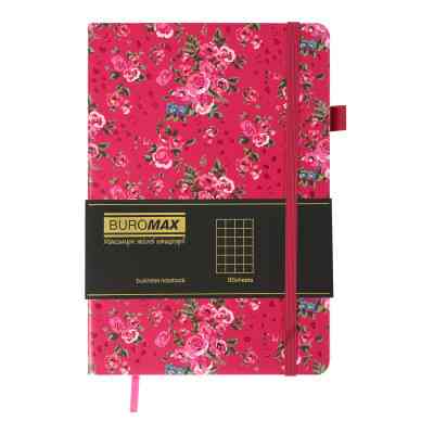 Книга записна Buromax Cherie 96 аркушів А5 у клітинку малиновий (BM.295105-29) Вінниця
