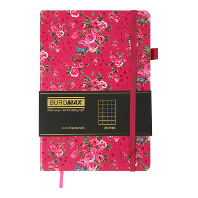 Книга записна Buromax Cherie 96 аркушів А5 у клітинку малиновий (BM.295105-29) Вінниця - фото 2