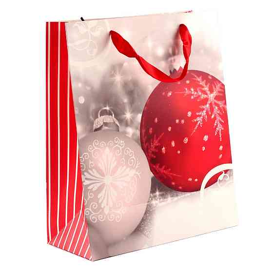 Пакет паперовий "Christmas Balls" 26 х 32 см Рівне