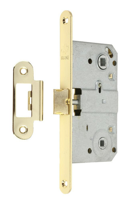 Замок для міжкімнатних дверей Gavroche GR 90S-WC PB золото зі зворотньою планкою Київ - фото 1