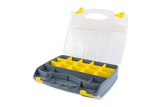 MASTERTOOL Органайзер двосторонній MASTERTOOL з ручкою 15" 370х300х80 мм 15 секцій/10 лотків 79 Коломия