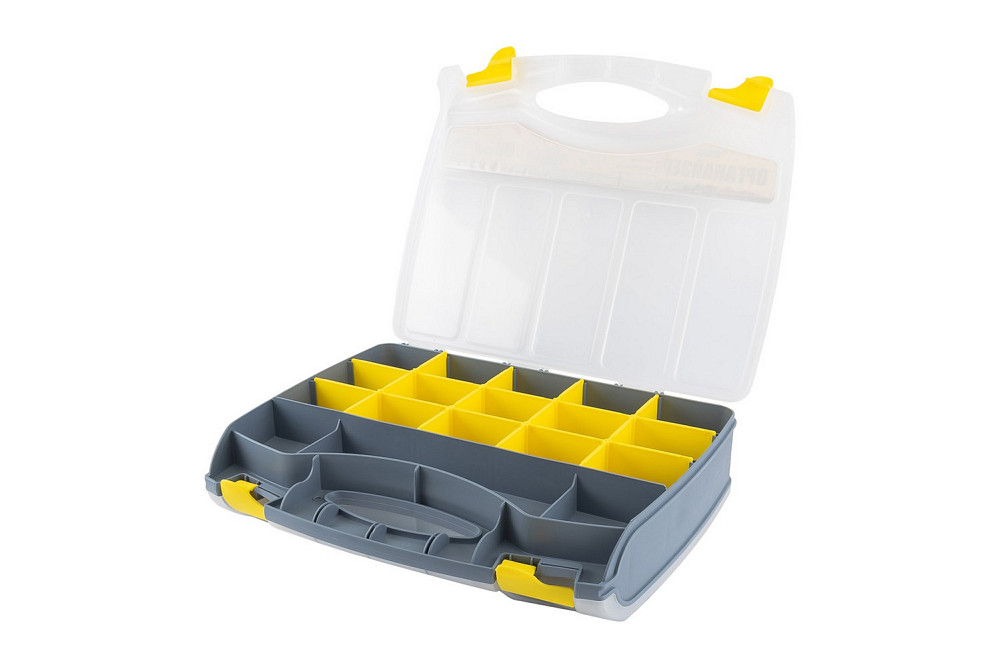 MASTERTOOL Органайзер двосторонній MASTERTOOL з ручкою 15" 370х300х80 мм 15 секцій/10 лотків 79 Коломия - фото 6