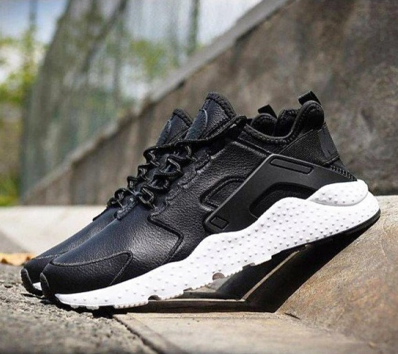 Чоловічі Чорні Термо Кросівки Nike Huarache Шкіряні Найк Єврозима (розміри: 41,42,43,44,45) Відео Огляд Дніпро - фото 9