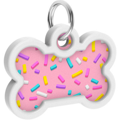 Адресник для тварин WAUDOG Smart ID з QR паспортом "Маршмеллоу", кістка 40х28 мм (0640-0214) Вінниця - фото 4