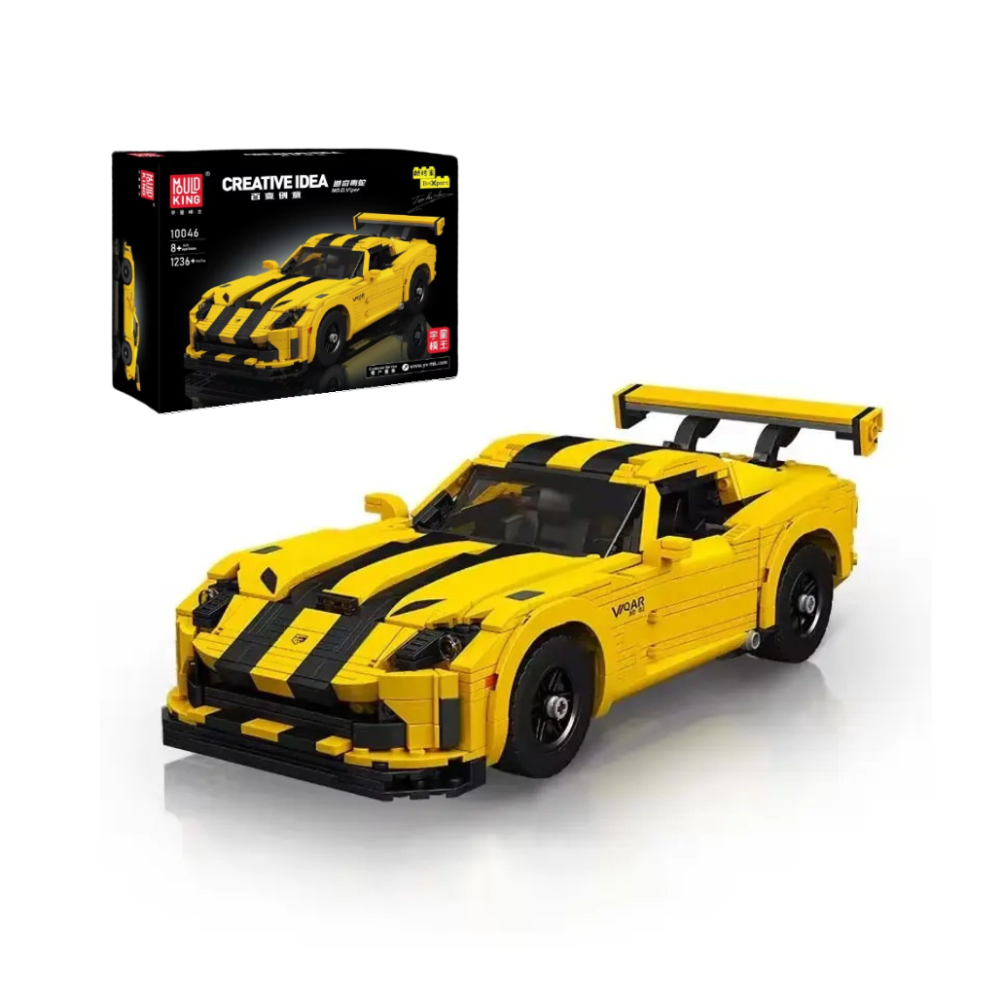 Конструктор Спортивная машина “Viper” на 1236 деталей,жёлтая Каменец-Подольский - изображение 1