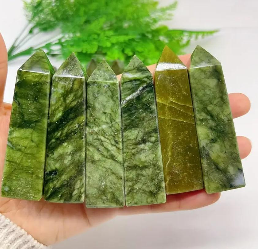 Натуральний серпентиновий обеліск, обеліск зі змійовика, стовпчик із натурального серпентину, висота Київ - фото 2