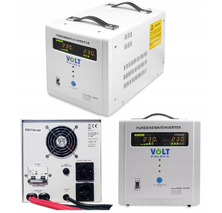 Гибридный ИБП инвертор Volt Polska SINUS PRO 2200 E 12/230V 1600/2200W (3SP092212E) Киев - изображение 2