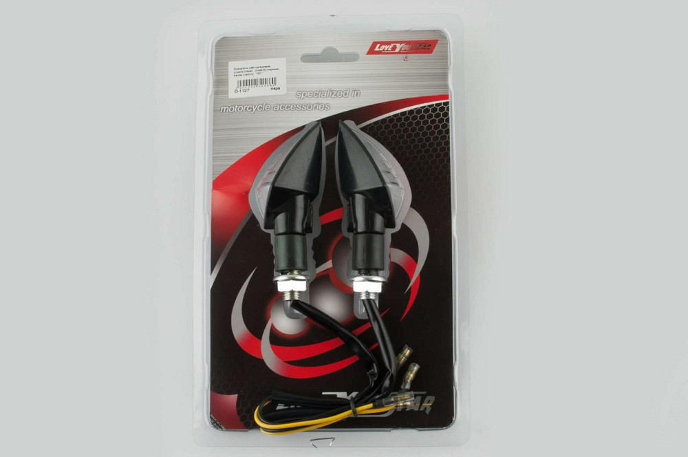 Повороты светодиодные, стрела (пара) (черные, белое стекло) ST Мукачево - изображение 1