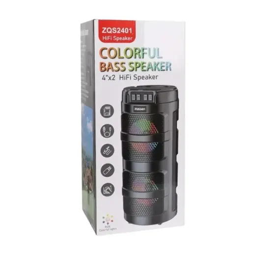 Минидинамик Bluetooth ZQS2401 портативная колонка с USB/TF/AUX и встроенным аккумулятором Одесса