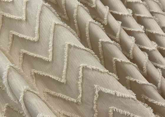 Комплект штор VR-Textil Лен Букле № 1807ш Кремовый 150х295 см 2 шт (33-0783) Киев