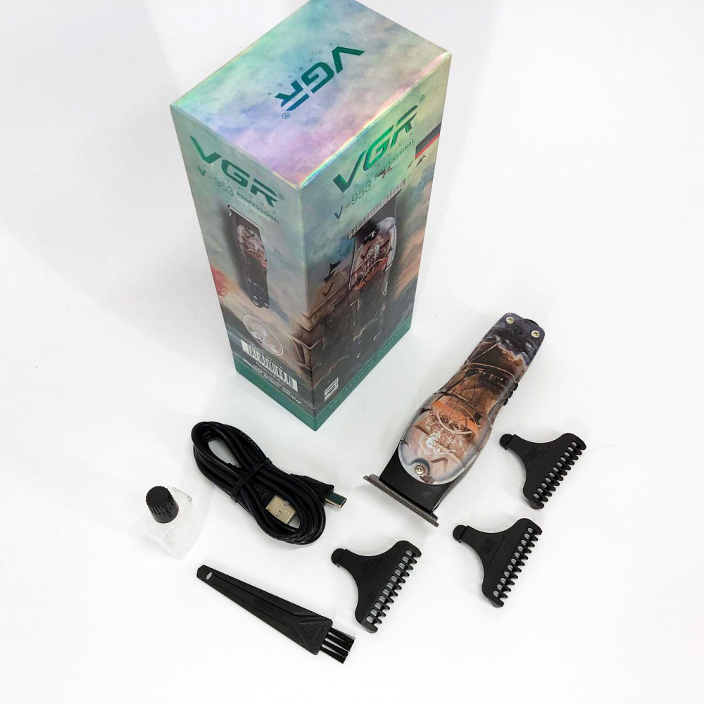 Машинка для стрижки волосся з мотором VGR V-953, Тример для скронь Класна машинка стрижки волосся RM-39 Львів - фото 16